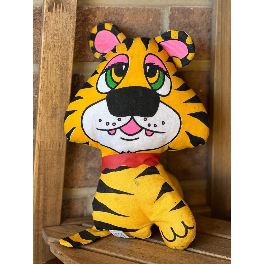 Vintage 1974 Brooklyn Doll Co. Plush Tiger , NWOT,